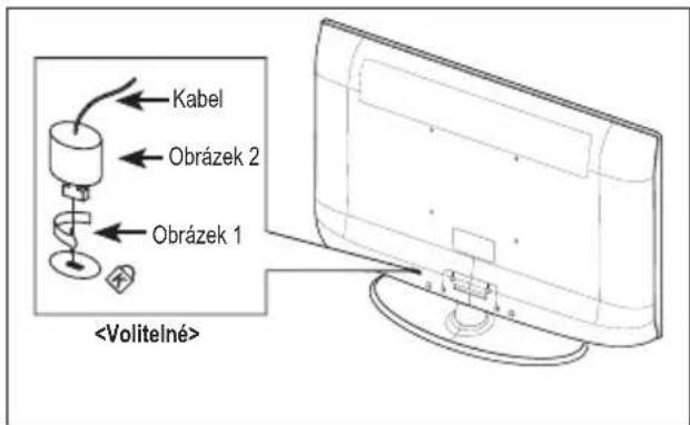 SAMSUNG LE40A4577C1DXXC - Použití Kensingtonského zámku pro ochranu pred krádeží (v závislosti na modelu) - 2