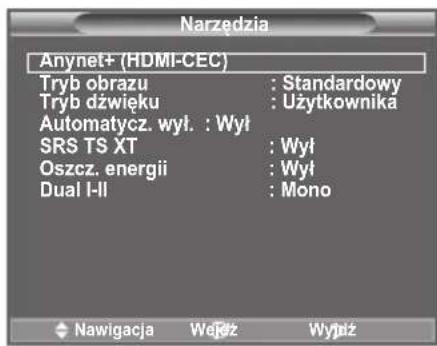 SAMSUNG LE40A4577C1DXXC - Korzystanie z funkcjj Anynet+ - 1