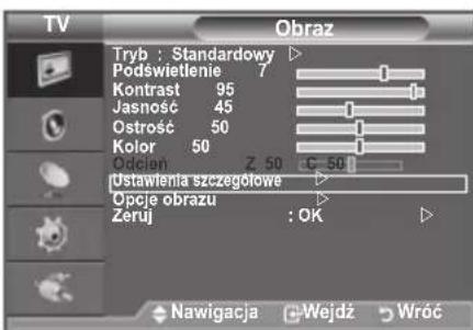 SAMSUNG LE40A4577C1DXXC - Konfigurowanie szczegółowych ustawien obrazu - 1