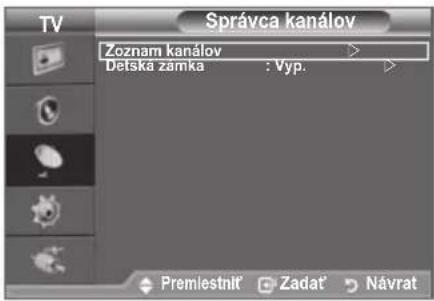 SAMSUNG LE40A4577C1DXXC - Pridávanie/uzamknutie kanálov - 2