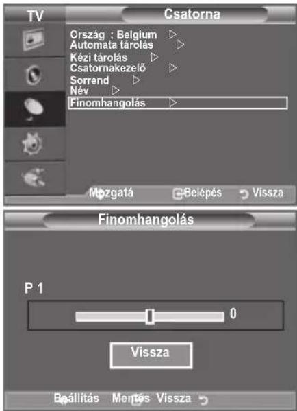 SAMSUNG LE40A4577C1DXXC - Csatornák finomhangolása - 1