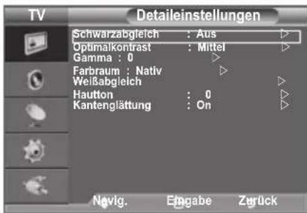 SAMSUNG LE40A4577C1DXXC - Konfigurieren detailierter Bildeinstellungen - 2