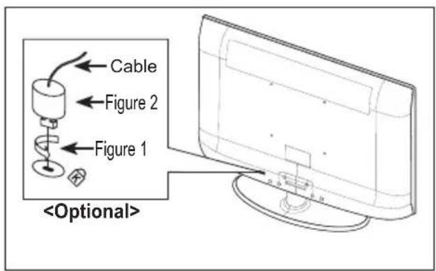 SAMSUNG LE40A4577C1DXXC - Using the Anti-Theft Kensington Lock (depending on the model) - 1
