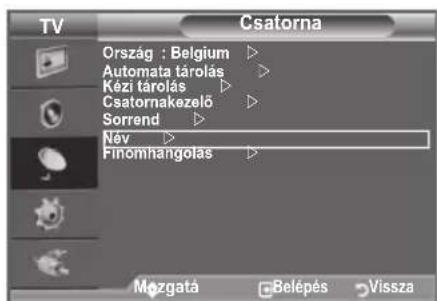 SAMSUNG LE40A4577C1DXXC - Csatornanevek hozzárendelése - 1