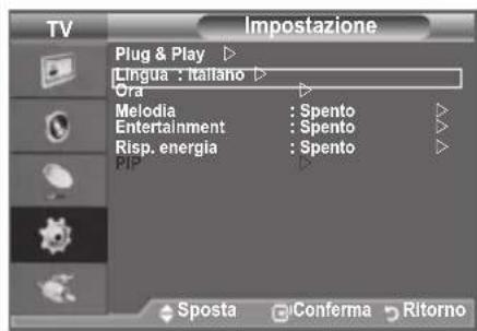 SAMSUNG LE40A4577C1DXXC - Scelta della lingua - 1