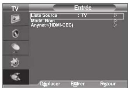 SAMSUNG LE40A4577C1DXXC - Vous pouvez selectionner parmi les sources exterieures connectees aux prises d'entrée du téléviseur. - 1