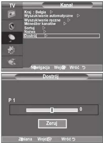 SAMSUNG LE40A4577C1DXXC - Dostrajanie odbioru kanalów - 1