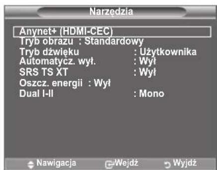 SAMSUNG LE40A4577C1DXXC - Korzystanie z przycisku TOOLS - 1