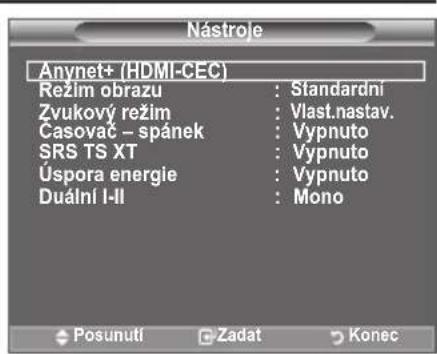 SAMSUNG LE40A4577C1DXXC - Použití tlačítka TOOLS - 1