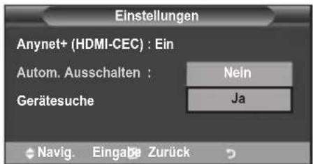 SAMSUNG LE40A4577C1DXXC - Automatisches Abschalten von Anynet+-Geräten durch Abschalten des Fernsehgeräts - 1