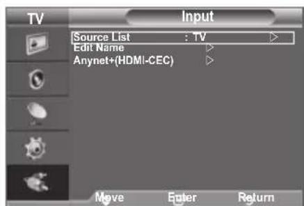 SAMSUNG LE40A4577C1DXXC - Selecting the Source - 1