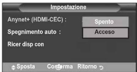 SAMSUNG LE40A4577C1DXXC - Uso della funzione Anynet+ - 3
