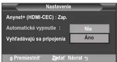 SAMSUNG LE40A4577C1DXXC - Automaticke vypinanie zariadenia so systémom Anynet+ pri vypnuti televizora - 1
