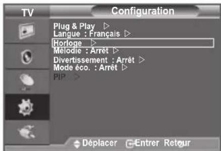 SAMSUNG LE40A4577C1DXXC - Réglage et affichage de l'heure actuelle - 1