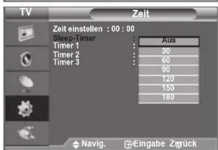 SAMSUNG LE40A4577C1DXXC - Sleep-Timer einstellen - 2