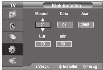 SAMSUNG LE40A4577C1DXXC - De huidigeijd instellen en weergeven - 2