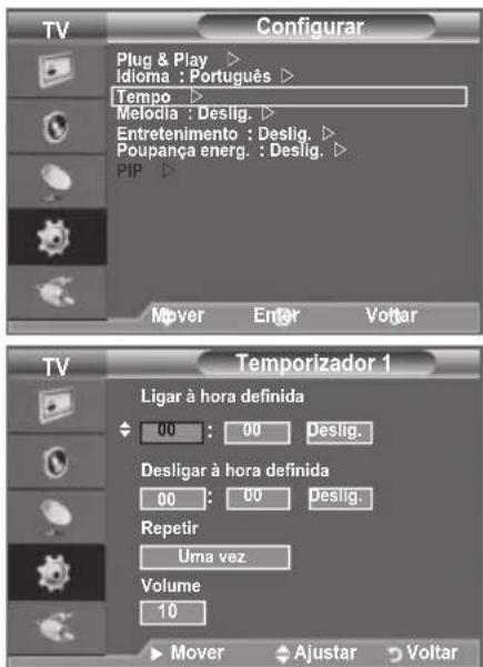 SAMSUNG LE40A4577C1DXXC - Ligar e desligar o televisor automaticamente - 1