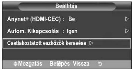 SAMSUNG LE40A4577C1DXXC - Valtas es kereses az Anynet+ eszkozok kozott - 2