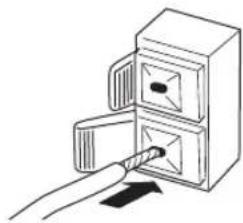 YAMAHA PianoCraft MCRE810 - Insert the AM loop antenna lead wires into the AM terminal. - 1