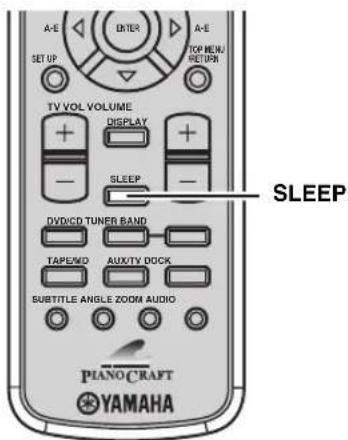 YAMAHA PianoCraft MCRE810 - Ajuste del temporizador para dormir - 1