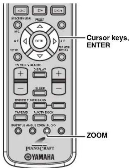 YAMAHA PianoCraft MCRE810 - Zooming the picture DVD VCD - 1