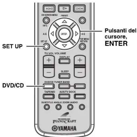 YAMAHA PianoCraft MCRE810 - Reinizializzazione delle impostazioni dellettoreDVD - 1