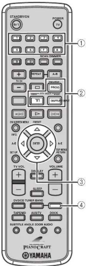YAMAHA PianoCraft MCRE810 - TUNER mode Operations available in TUNER mode - 1