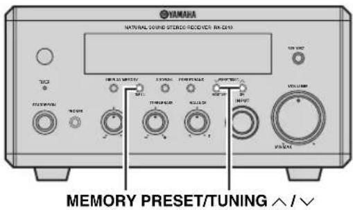 YAMAHA PianoCraft MCRE810 - Mise en mémoire manuelle des fréquences - 1