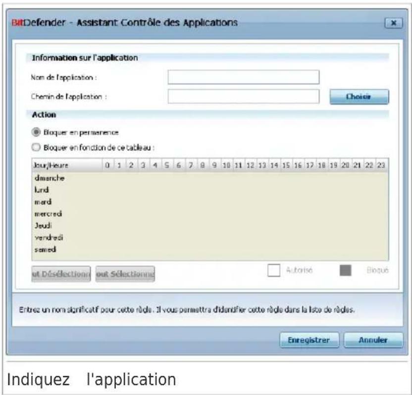 BITDEFENDER Total Security 2010 - Création de Régles du Contrôle des Applications - 1