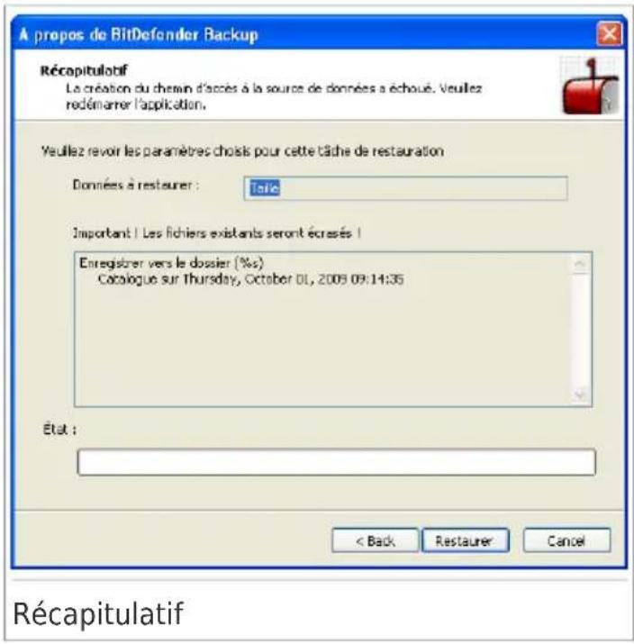BITDEFENDER Total Security 2010 - Etape 4/4 - Récapitulatif - 1