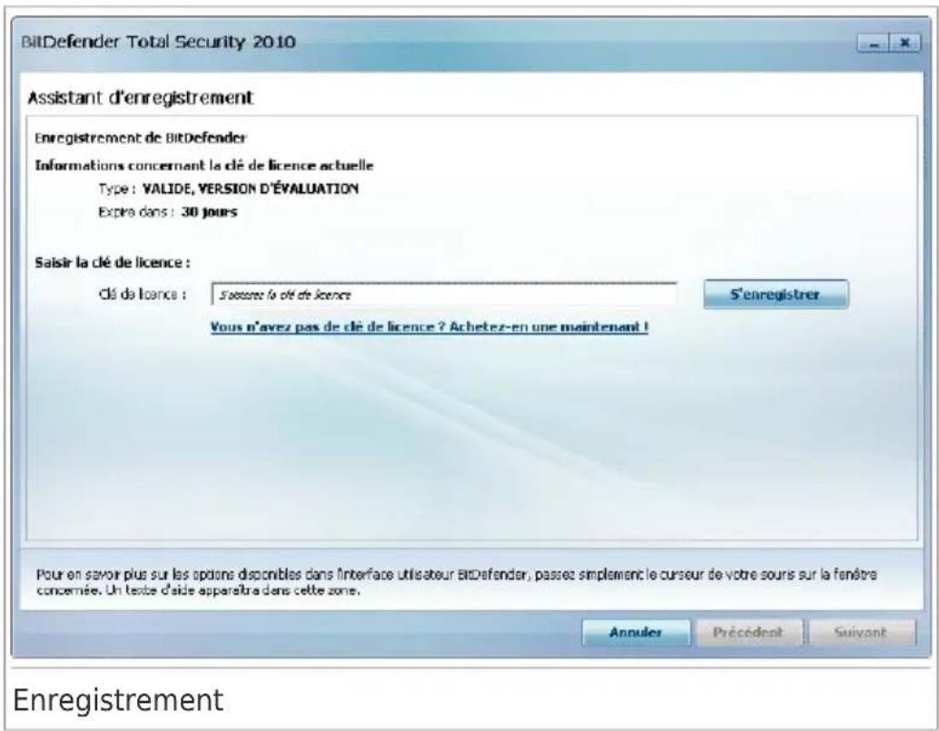 BITDEFENDER Total Security 2010 - Enregistrement de BitDefender Total Security 2010 - 1