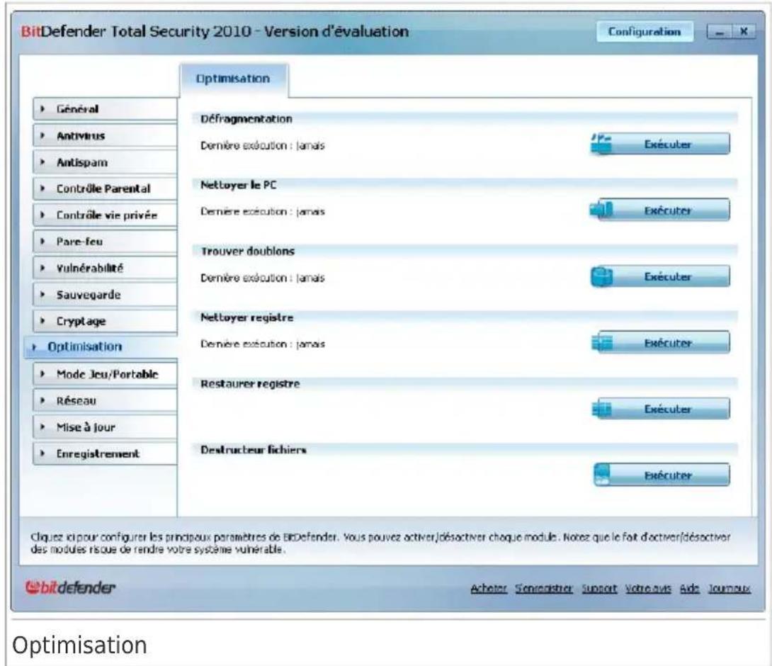 BITDEFENDER Total Security 2010 - Optimisation - 1