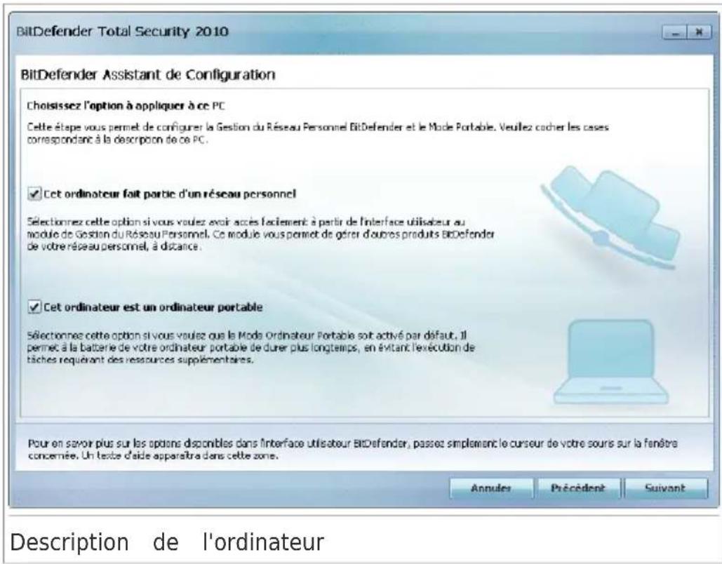 BITDEFENDER Total Security 2010 - Étape 2 - Description de l'ordinateur - 1