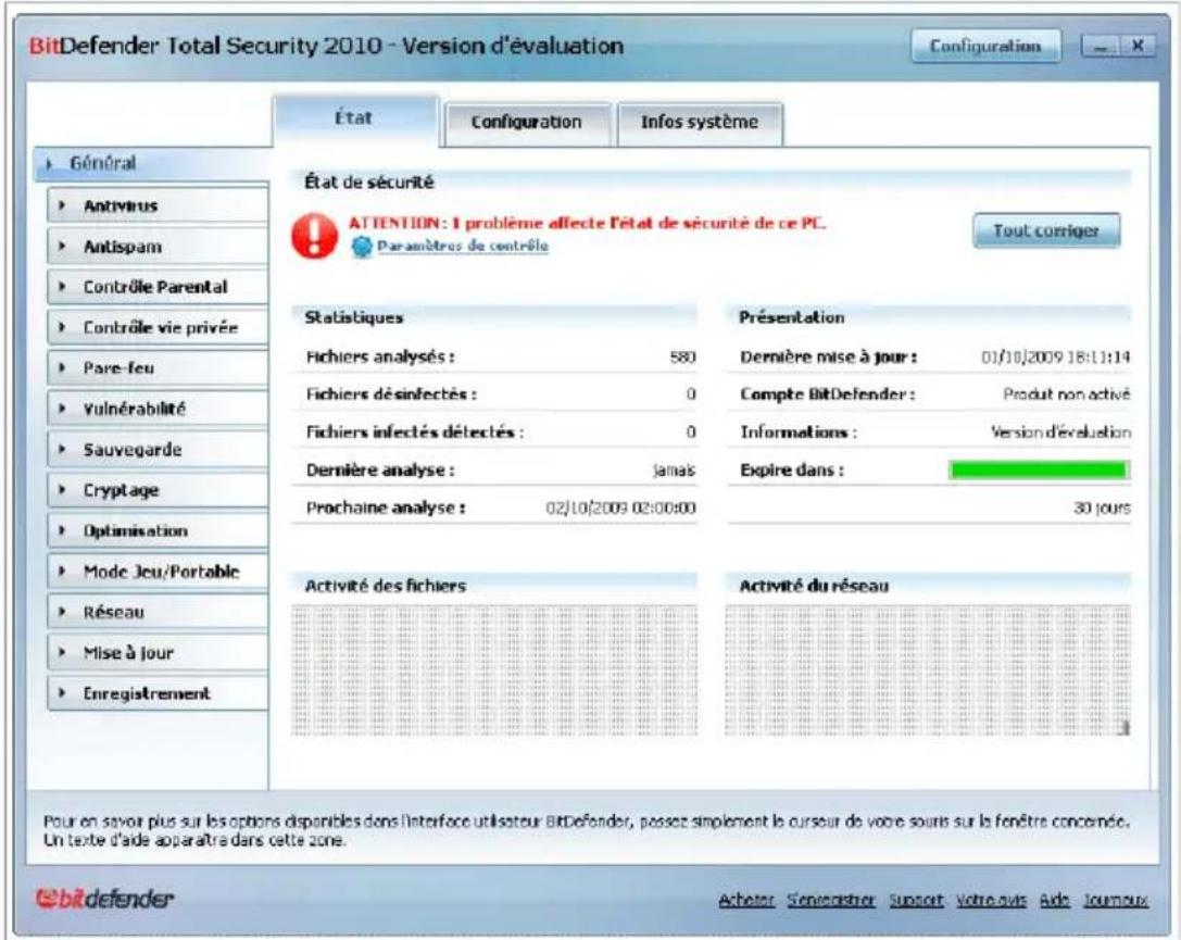 BITDEFENDER Total Security 2010 - BitDefender Total Security 2010 - 1