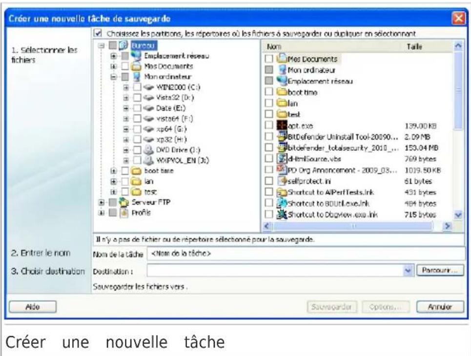 BITDEFENDER Total Security 2010 - Créer une nouvelle tâche - 1