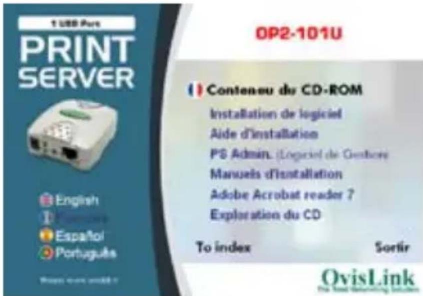 OVISLINK OP2101U - SOFTWARE INSTALLATION: - 1