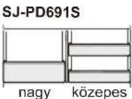 SHARP SJPD691SB - Többfunkciós rekeszek - 3