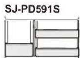 SHARP SJPD691SB - Medio estante (1 par) - 4