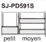 SHARP SJPD691SB - Balconnet fonctionnel - 1