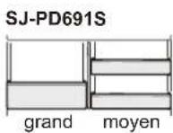 SHARP SJPD691SB - Balconnet fonctionnel - 3