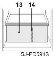 SHARP SJPD691SB - Fruit and vegetable crisper - 1