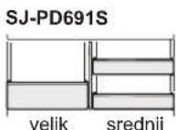 SHARP SJPD691SB - Uporabni predali - 2