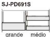 SHARP SJPD691SB - Receptáculos para diversos fins - 3
