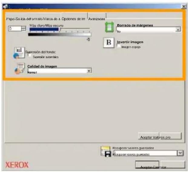 XEROX WorkCentre 7328V FPB - Defina las opciones de fax. - 1