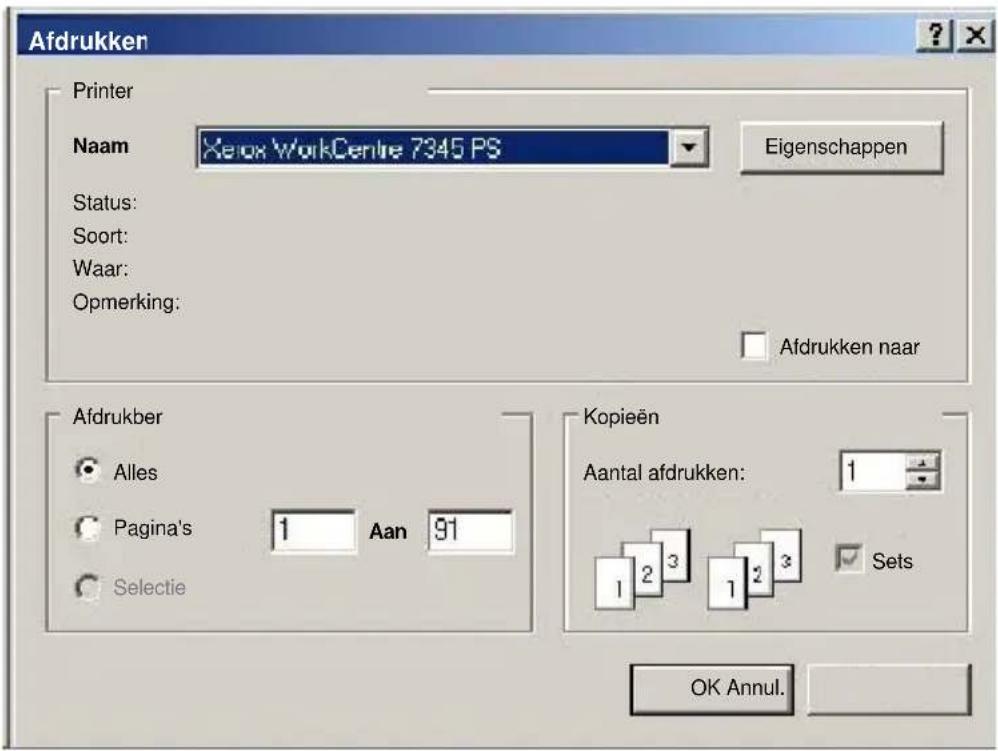 XEROX WorkCentre 7335 RPB - Open de printerdriver - 1