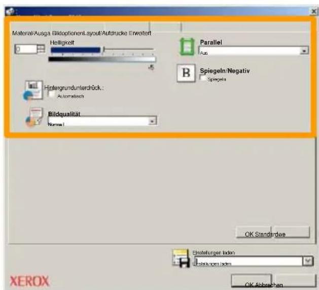 XEROX WorkCentre 7335 RPB - Faxoptionen einstellen. - 1