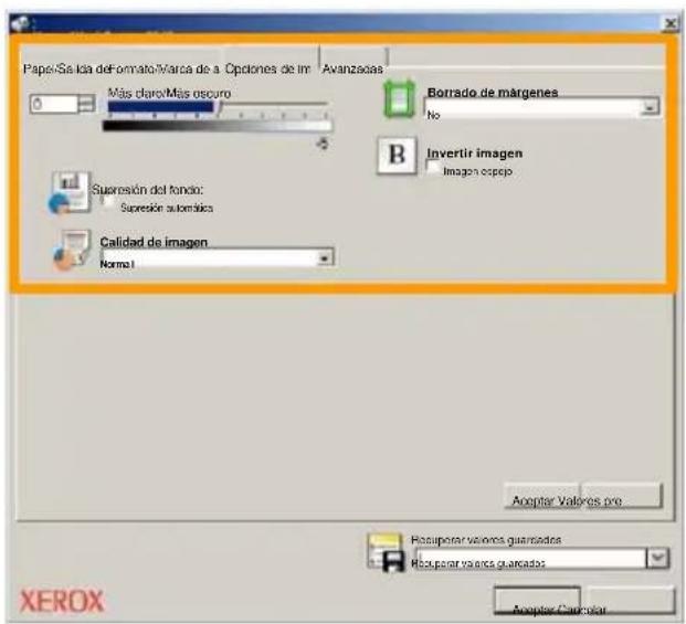 XEROX WorkCentre 7346V RLX - Defina las options de fax. - 1