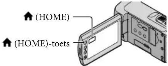 SONY Handycam HDRCX100B - Het IOME MENU gebruiken - 1