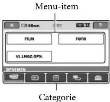 SONY Handycam HDRCX100B - Het IOME MENU gebruiken - 2