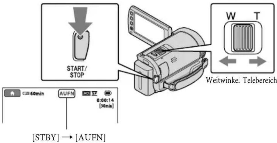 SONY Handycam HDRCX100B - Starten Sie mit START/STOP die Aufnahme. - 1